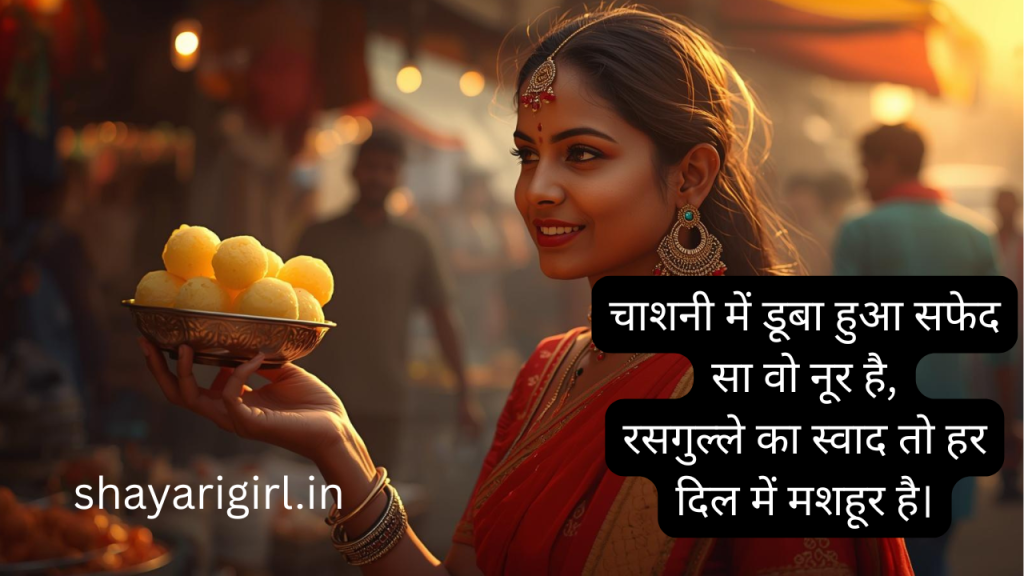 rasgulla shayari in hindi 

