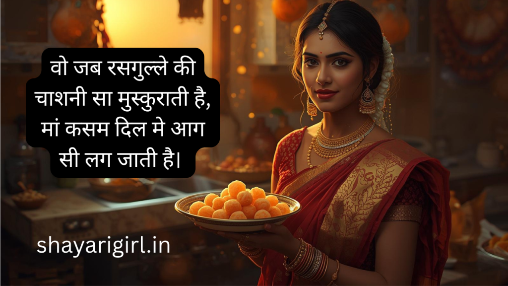 rasgulla shayari in hindi 
